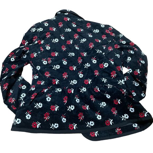 Brooks Brothers Fleece Floral Button Blazer Jacket - Picture 2 of 5